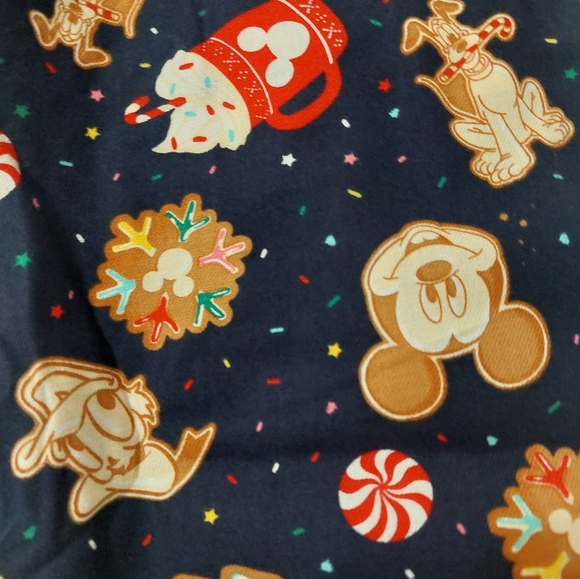 Disney "Holiday Cookie" Flannel Pajama Pants Small Old Navy - Picture 5 of 8